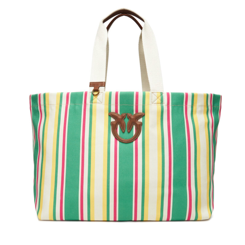 Дамска чанта PINKO Shopping Bag Extra PE 25 PLTT 104754 A2G5 Зелен цвят на ниска цена
