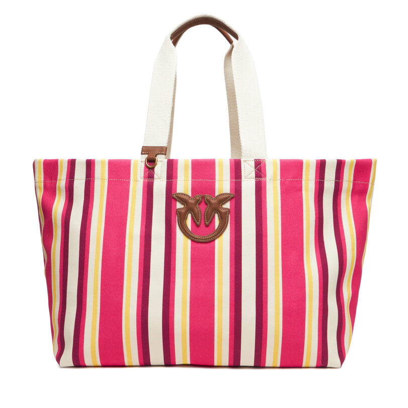Дамска чанта PINKO Shopping Bag Extra PE 25 PLTT 104754 A2G5 Розов цвят на ниска цена