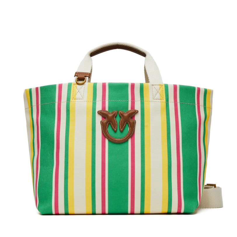 Дамска чанта PINKO Shopping Bag Medium PE 25 PLTT 104753 A2G5 Зелен цвят на ниска цена
