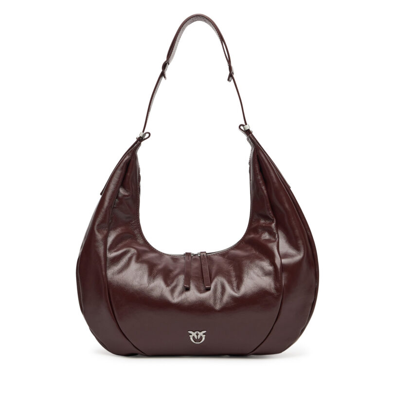 Дамска чанта PINKO Slouchy Hobo Big PE 25 PLTT 104295 A26J Бордо цвят на ниска цена