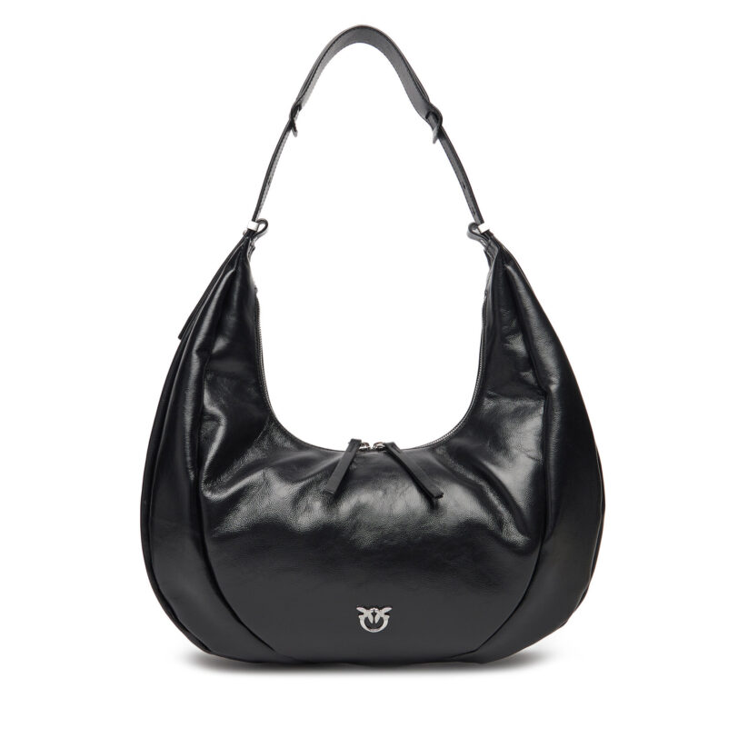 Дамска чанта PINKO Slouchy Hobo Big PE 25 PLTT 104295 A29J Черен цвят на ниска цена