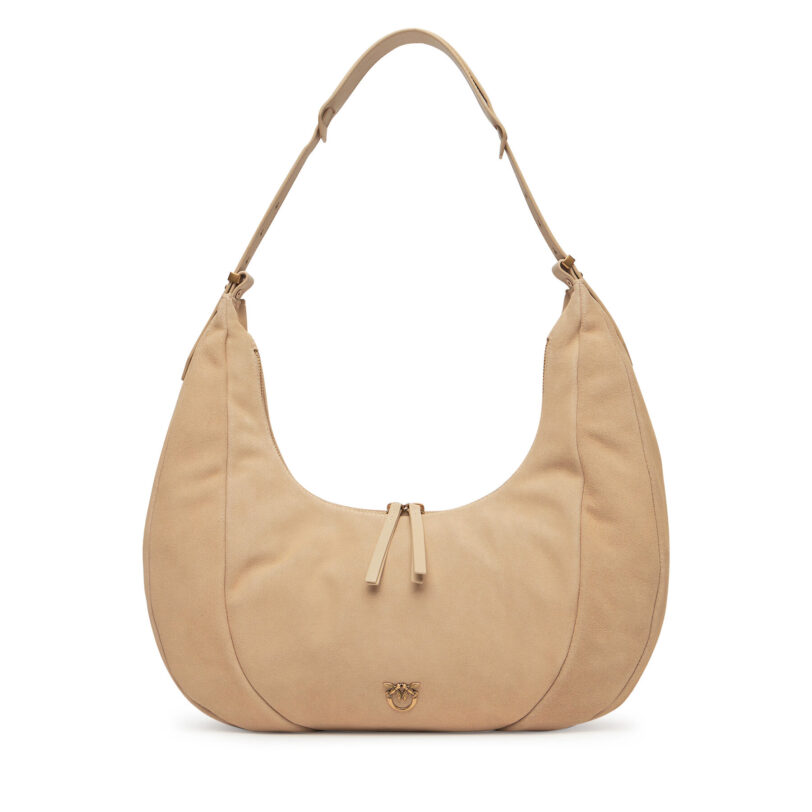 Дамска чанта PINKO Slouchy Hobo Big PE 25 PLTT 104295 A29N Бежов цвят на ниска цена