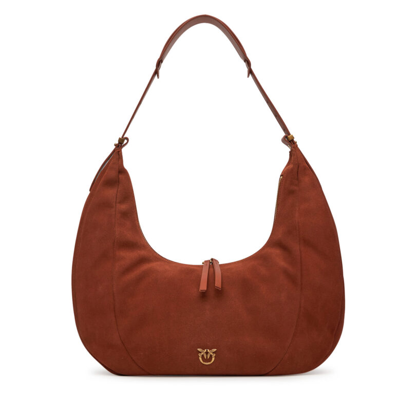 Дамска чанта PINKO Slouchy Hobo Big PE 25 PLTT 104295 A29N Кафяв цвят на ниска цена