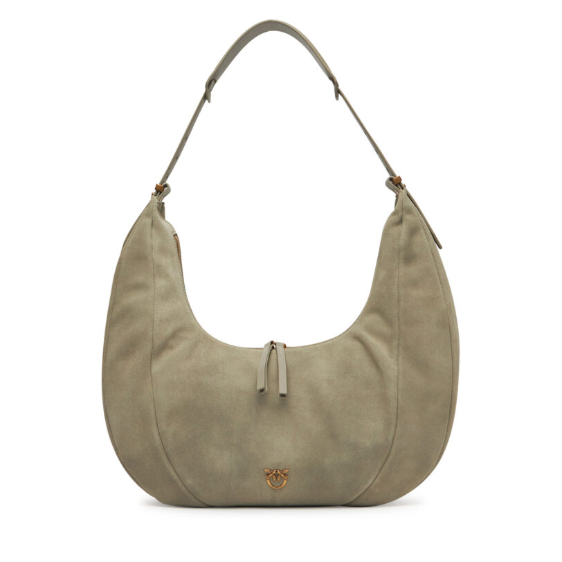 Дамска чанта PINKO Slouchy Hobo Big PE 25 PLTT 104295 A29N Сив цвят на ниска цена
