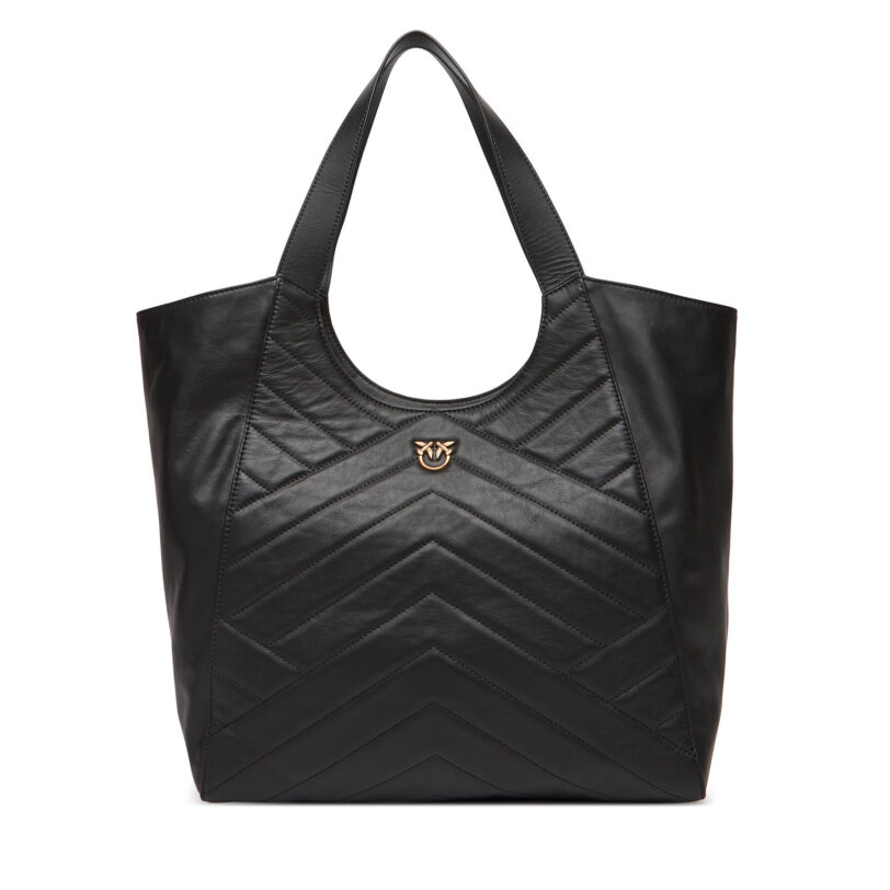 Дамска чанта PINKO Tote Bag PE 25 PLTT 104536 A2AO Черен цвят на ниска цена