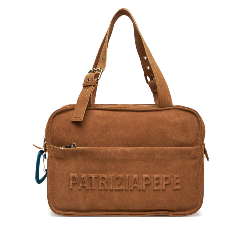 Дамска чанта Patrizia Pepe 2B0125/L152P Кафяв цвят на ниска цена