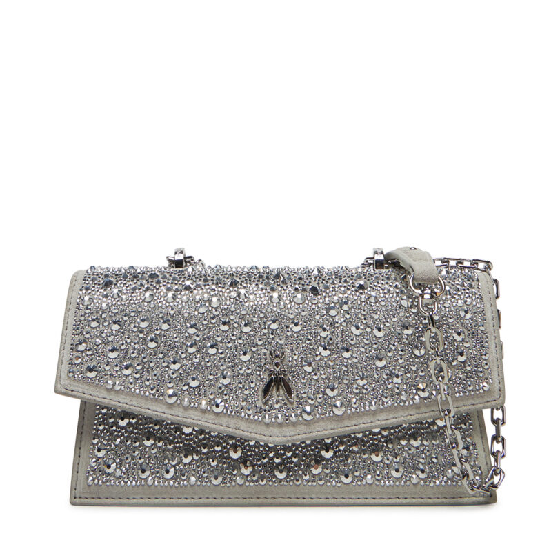 Дамска чанта Patrizia Pepe 8B0032/L083-FF45 Сив цвят на ниска цена
