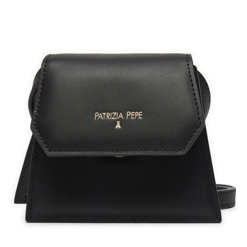 Дамска чанта Patrizia Pepe 8B0184/L095-K103 Черен цвят на ниска цена