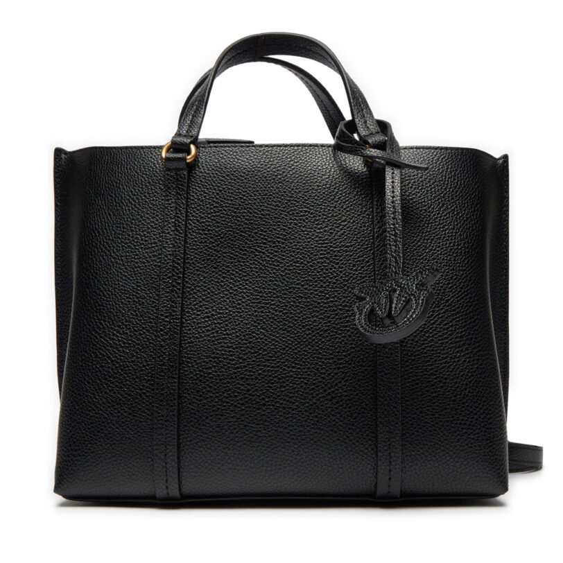 Дамска чанта Pinko Carrie Shopper Classic PE 24 PLTT 102833 A1LF Черен цвят на ниска цена