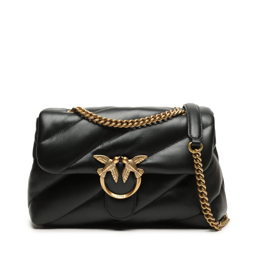 Дамска чанта Pinko Love Classic Puff Cl AI 23-24 PLTT 100038 A0F2 Черен цвят на ниска цена