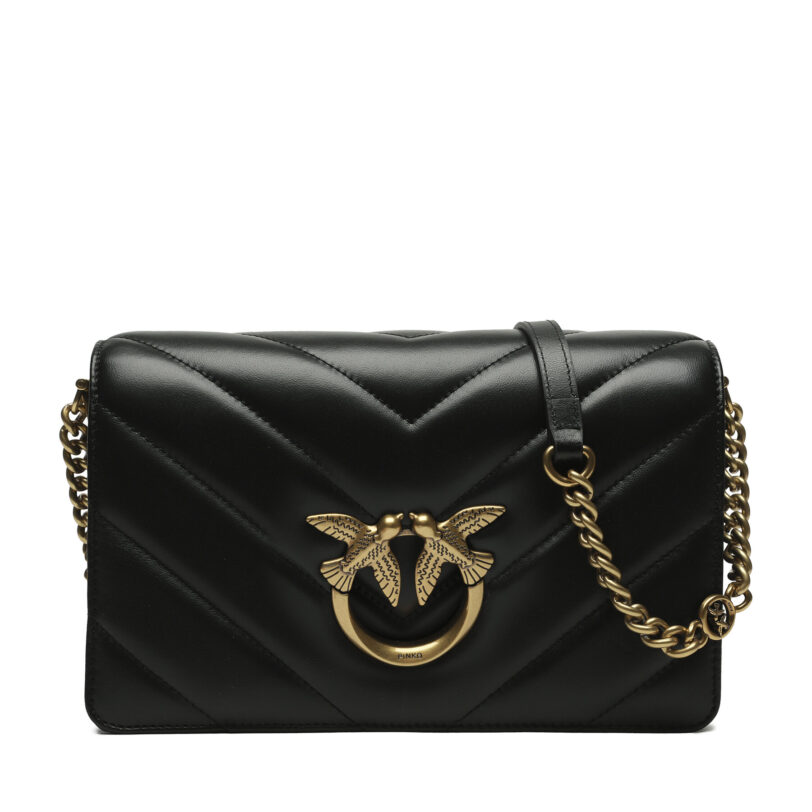 Дамска чанта Pinko Love Click Classic AI 23-24 PLTT 100063 A136 Черен цвят на ниска цена