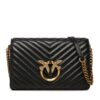 Дамска чанта Pinko Love Click Classic PE 23 PLTT 100063 A0GK Черен цвят на ниска цена