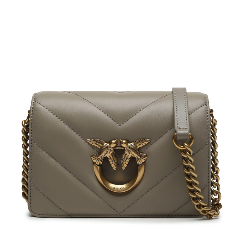 Дамска чанта Pinko Love Click Mini AI 23-24 PLTT 100067 A136 Сив цвят на ниска цена