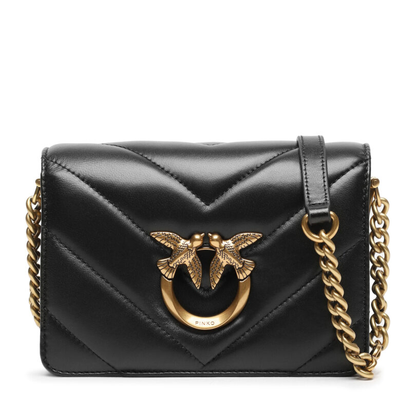 Дамска чанта Pinko Love Click Mini AI 23-24 PLTT 100067 A136 Черен цвят на ниска цена