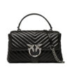 Дамска чанта Pinko Love Lady Puff Classic Cl 100043 A0GK Черен цвят на ниска цена