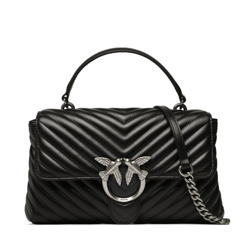 Дамска чанта Pinko Love Lady Puff Classic Cl 100043 A0GK Черен цвят на ниска цена