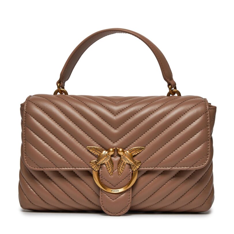 Дамска чанта Pinko Love Lady Puff Classic Cl Кафяв цвят на ниска цена