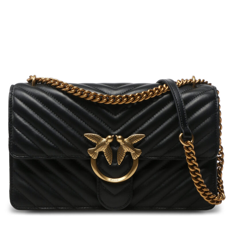 Дамска чанта Pinko Love One Classic Dc. PE 23 PLTT 100941 A0GK Черен цвят на ниска цена