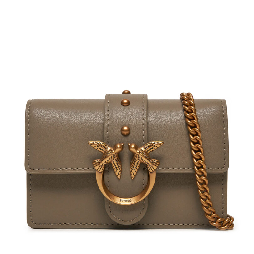 Дамска чанта Pinko Love One Micro C . AI 24-25 PCPL 100064 A0F1 Сив цвят на ниска цена
