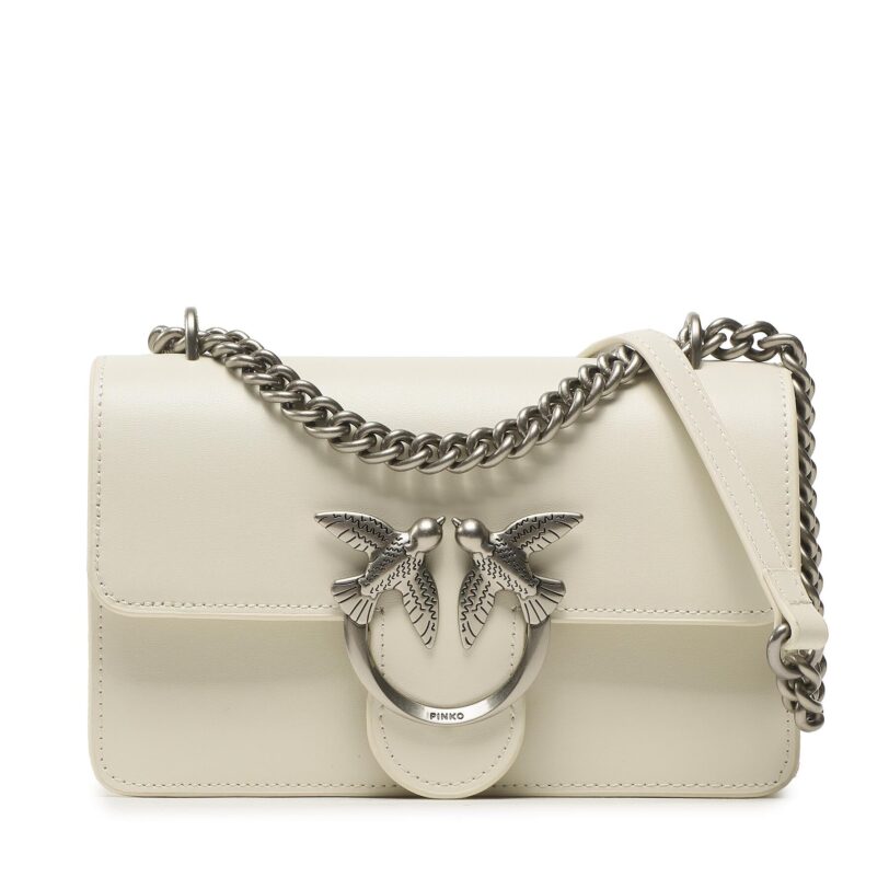 Дамска чанта Pinko Love One Mini Dc . PE 23 PLTT 100074 A0F1 Екрю цвят на ниска цена