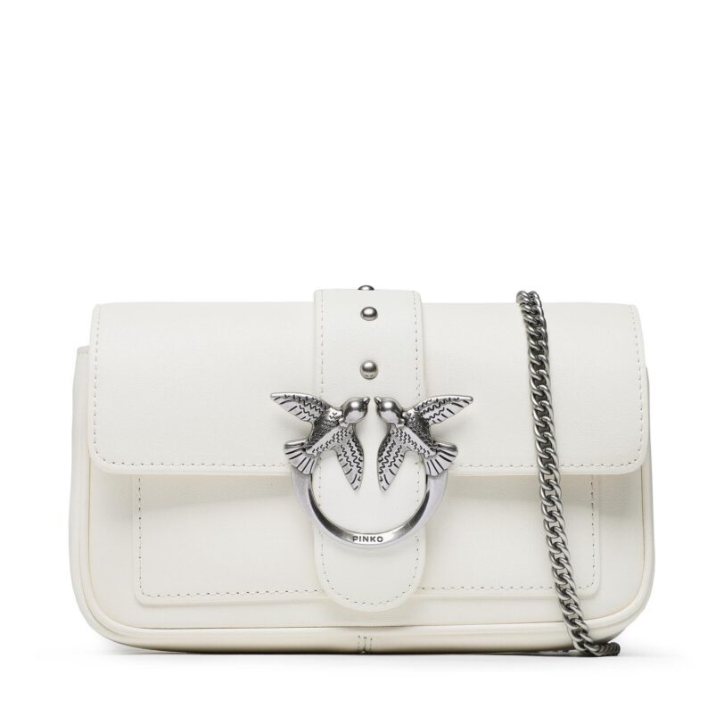 Дамска чанта Pinko Love One Pocket C PE 23 PLTT 100061 A0F1 Бял цвят на ниска цена