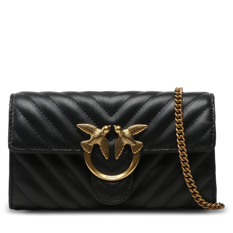 Дамска чанта Pinko Love One Wallet C PE 23 PLTT 100062 A0GK Черен цвят на ниска цена