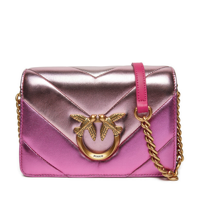 Дамска чанта Pinko Lowe Click Mini 100067 A1YA Розов цвят на ниска цена