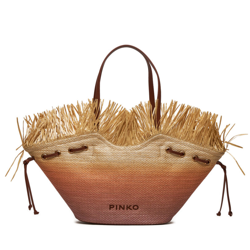 Дамска чанта Pinko Pagoda Extra Shopper . PE 24 PLTT 102911 A1R6 Бежов цвят на ниска цена