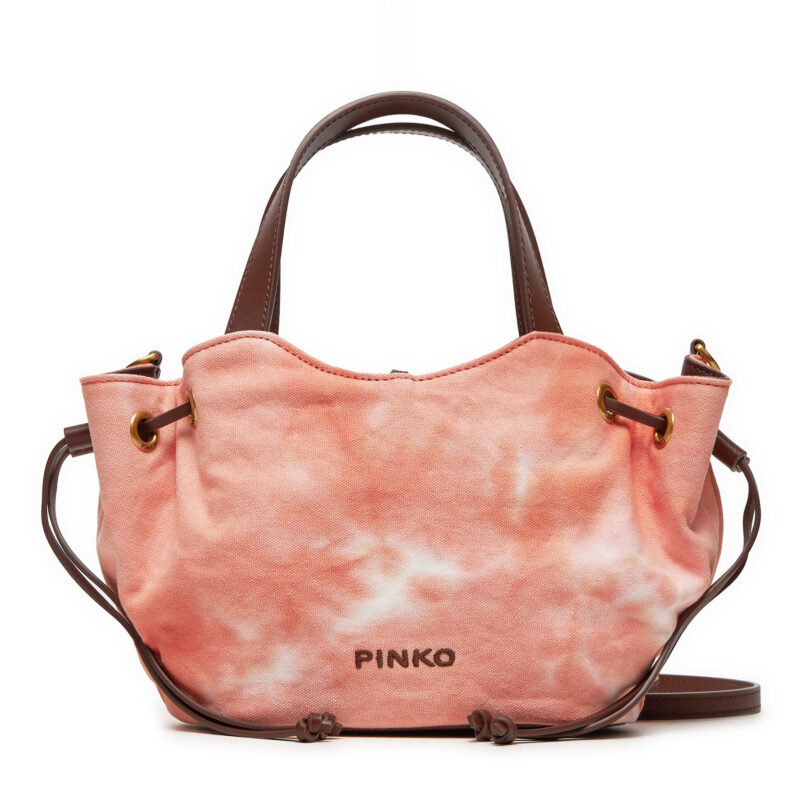 Дамска чанта Pinko Pagoda Small Shopper PE 24 PLTT 102910 A1MB Оранжев цвят на ниска цена