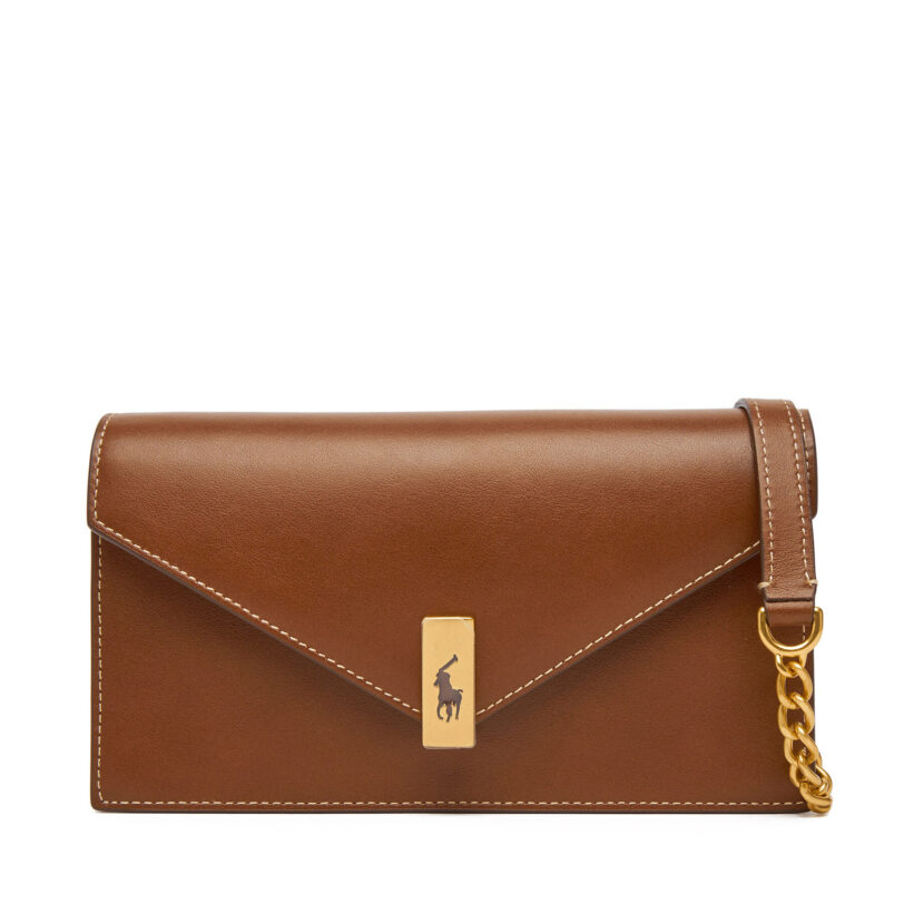 Дамска чанта Polo Ralph Lauren 427961946003 Кафяв цвят на ниска цена