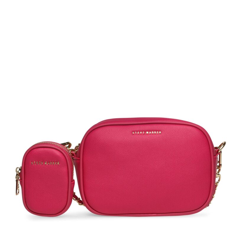 Дамска чанта Steve Madden Bines Crossbody SM13001411-02002-PNK Розов цвят на ниска цена