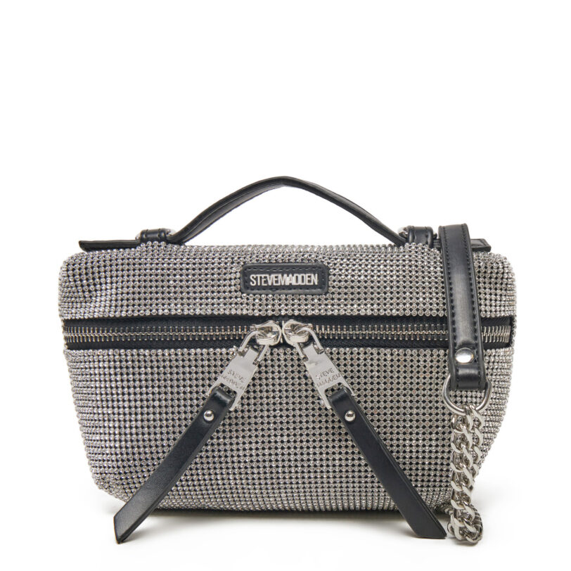 Дамска чанта Steve Madden Bkeli SM13001579 Сребрист цвят на ниска цена
