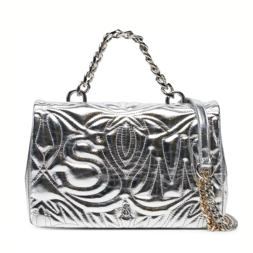 Дамска чанта Steve Madden Bnotable SM13001564 Сребрист цвят на ниска цена