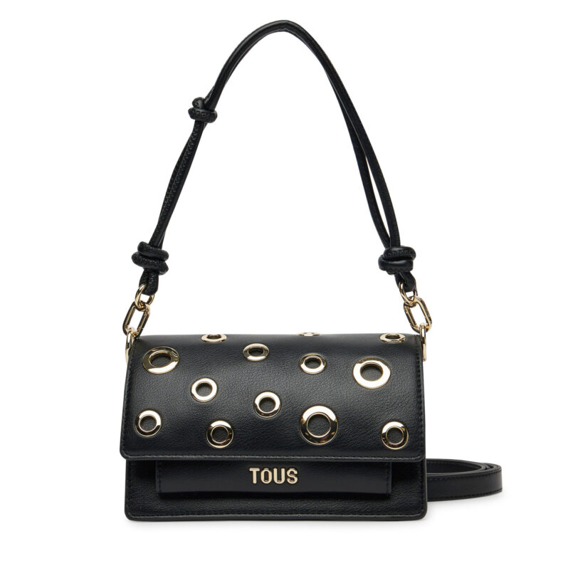 Дамска чанта TOUS Audree Eyelets 2002202951 Черен цвят на ниска цена
