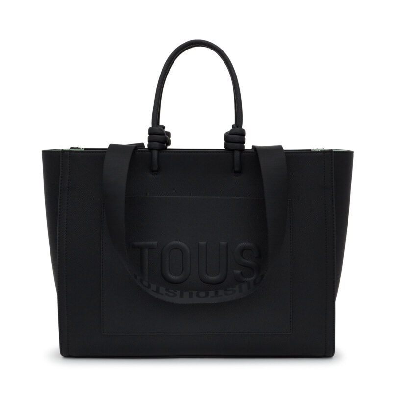 Дамска чанта TOUS Shopper Xl. Amaya T La Rue New 2002025851 Черен цвят на ниска цена