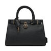 Дамска чанта Tommy Hilfiger American Icon Mini Tote Leather AW0AW17188 Черен цвят на ниска цена