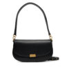 Дамска чанта Tommy Hilfiger Iconic Leather Crossover AW0AW18204 Черен цвят на ниска цена