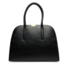 Дамска чанта Tommy Hilfiger Iconic Leather Tote AW0AW18206 Черен цвят на ниска цена