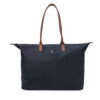 Дамска чанта Tommy Hilfiger Popette Maxi Tote AW0AW17996 Тъмносин цвят на ниска цена