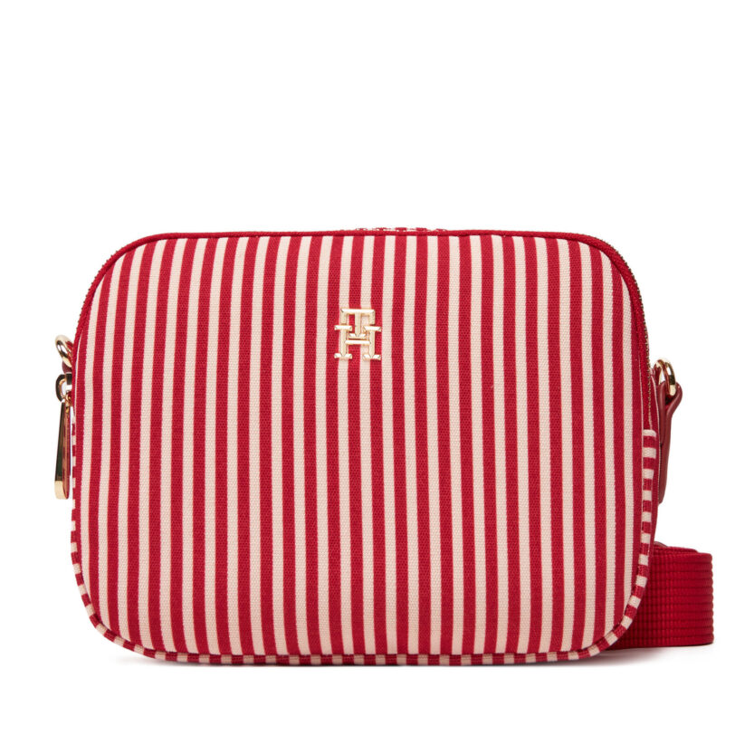 Дамска чанта Tommy Hilfiger Poppy Summer Camera Bag AW0AW17231 Червен цвят на ниска цена