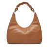 Дамска чанта Tommy Hilfiger Soft Leather Hobo AW0AW16292 Кафяв цвят на ниска цена