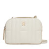 Дамска чанта Tommy Hilfiger Th Feminine Conv Camera Bag AW0AW17453 Екрю цвят на ниска цена