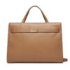 Дамска чанта Tommy Hilfiger Th Heritage Workbag AW0AW16910 Кафяв цвят на ниска цена