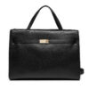 Дамска чанта Tommy Hilfiger Th Heritage Workbag AW0AW16910 Черен цвят на ниска цена