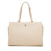 Дамска чанта Tommy Hilfiger Th Legacy Tote AW0AW17197 Екрю цвят на ниска цена