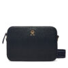 Дамска чанта Tommy Hilfiger Th Logotape Camera Bag AW0AW17229 Тъмносин цвят на ниска цена