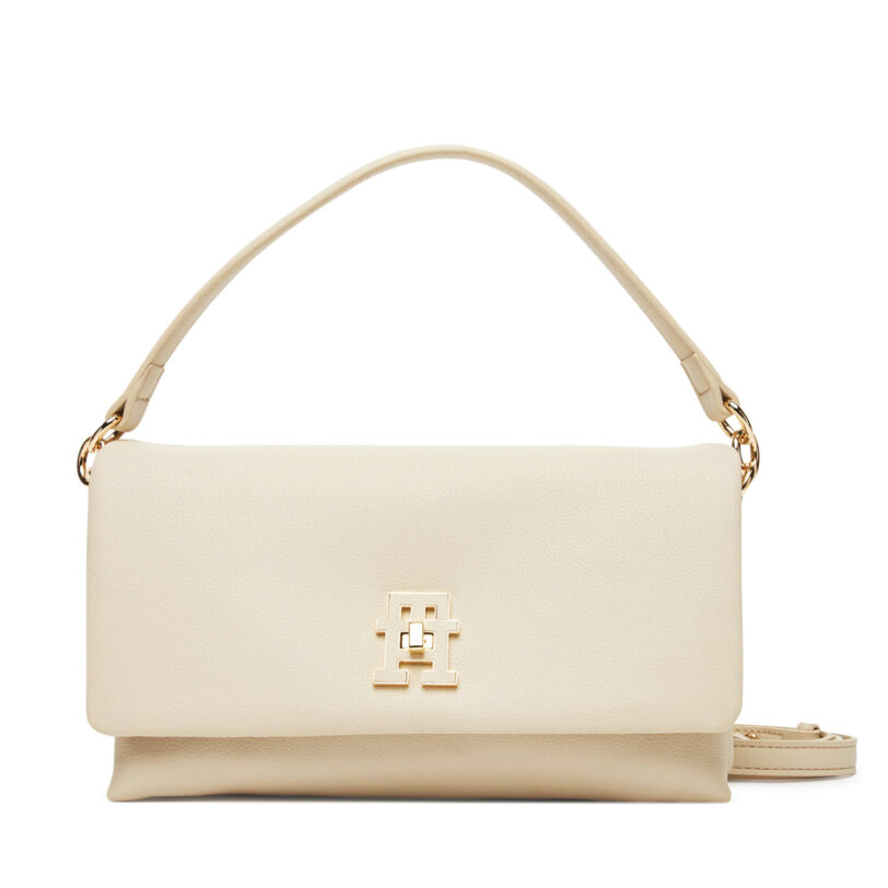 Дамска чанта Tommy Hilfiger Th Modern Conv Crossover AW0AW17465 Бежов цвят на ниска цена