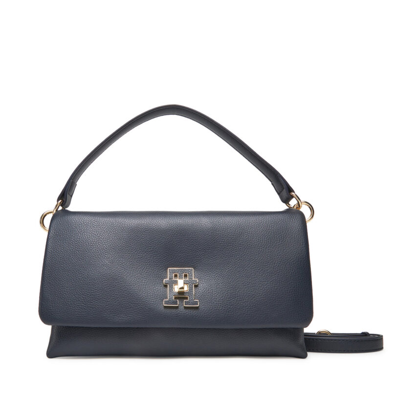 Дамска чанта Tommy Hilfiger Th Modern Conv Crossover AW0AW17465 Тъмносин цвят на ниска цена