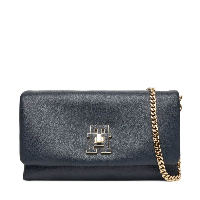 Дамска чанта Tommy Hilfiger Th Modern Mini Crossover AW0AW17462 Тъмносин цвят на ниска цена