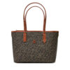 Дамска чанта Tommy Hilfiger Th Monoplay Leather Mini Tote AW0AW17415 Черен цвят на ниска цена